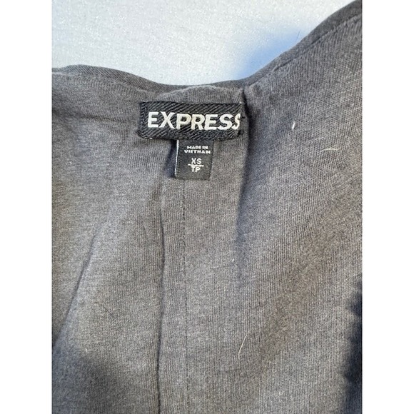 EXPRESS Black‎ Gold Sparkle Sequin Boyfriend Lined Cardigan Sweater Jacket XS - Picture 3 of 12